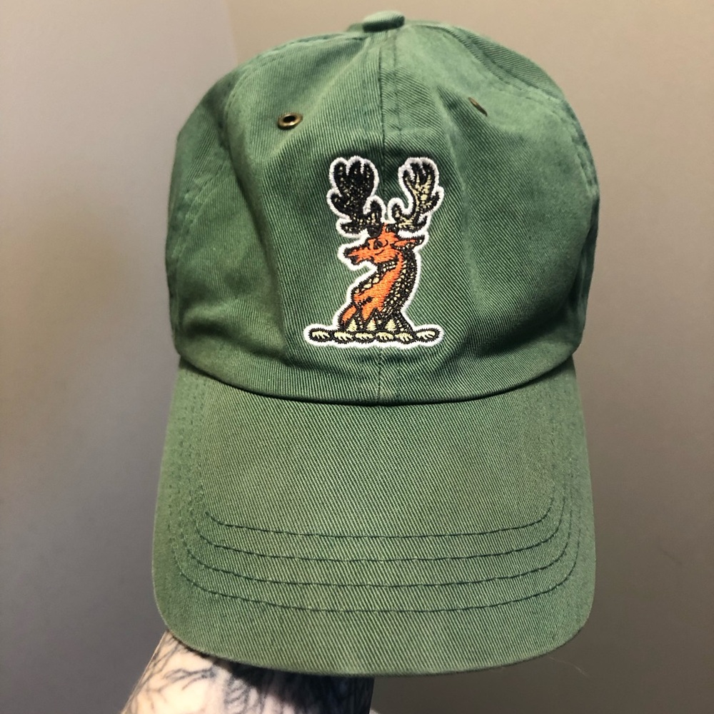 Green Roots Cap with Moose Embroidery. Alexander Keith’s